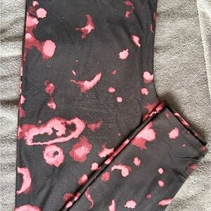LuLaRoe TC Black and Pink Leggings